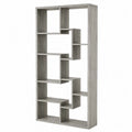 Libreria Asimmetrica in Legno MDF Grigio